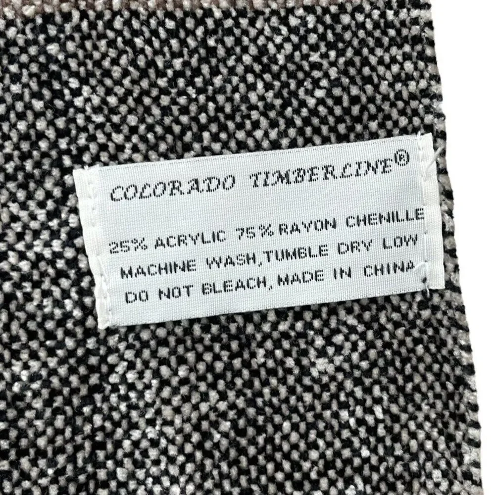NOS Vintage Colorado Timberline Home Jacquard Chenille Blanket 50